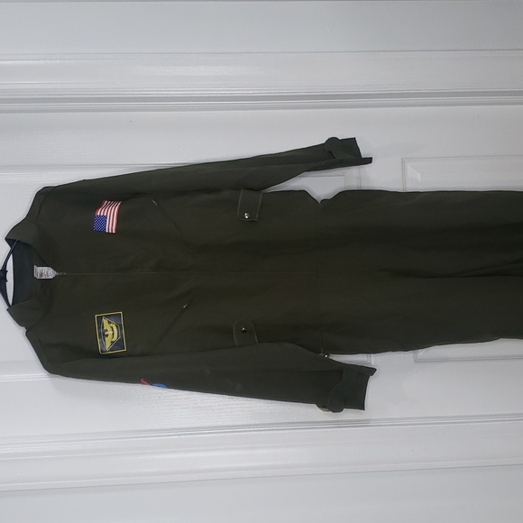 Morph Costumes Airforce Jumpsuit Olove Green Size Large - Picture 2 of 9